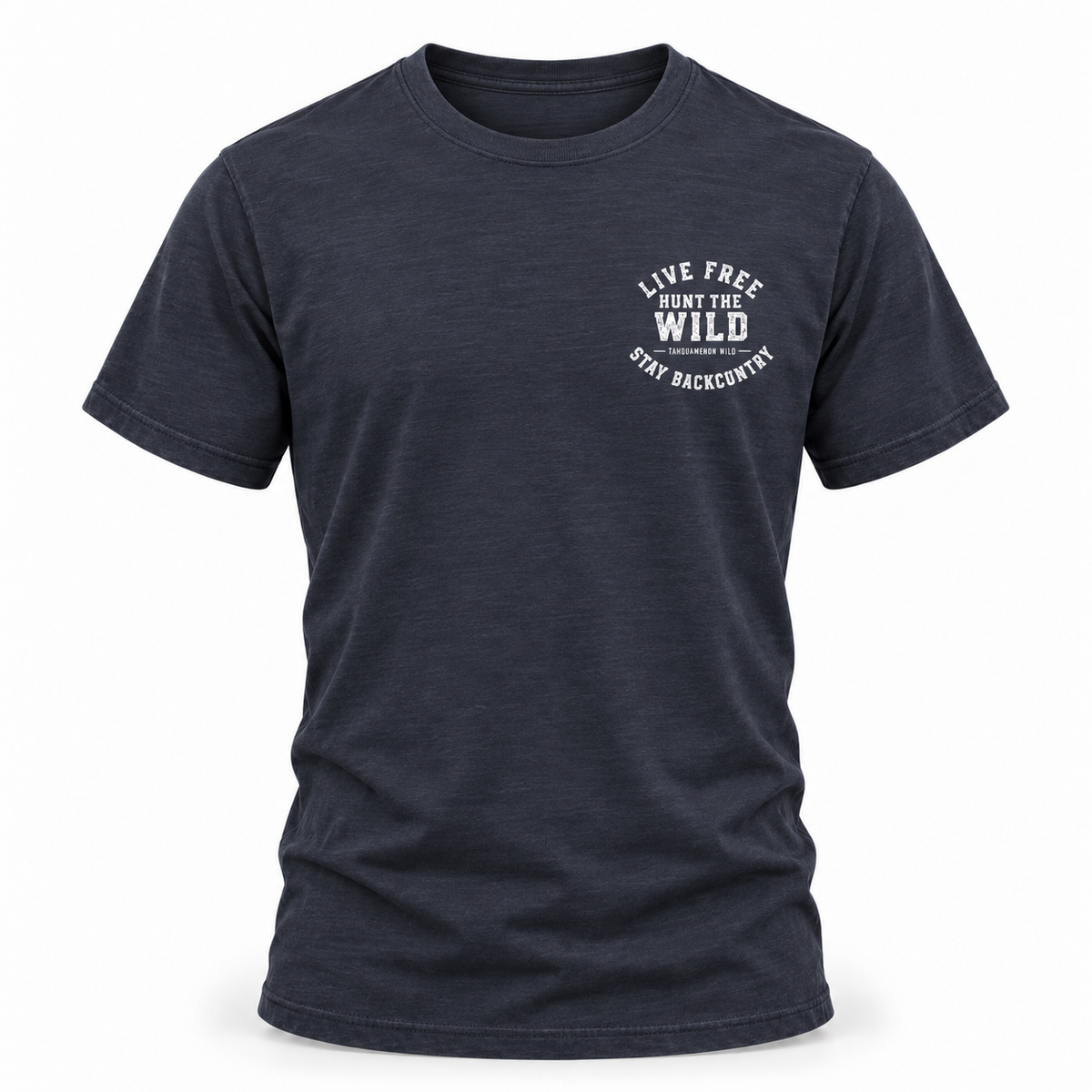 Live Free Hunt the Wild Stay Backcountry Tee | Outdoor Adventure T-Shirt
