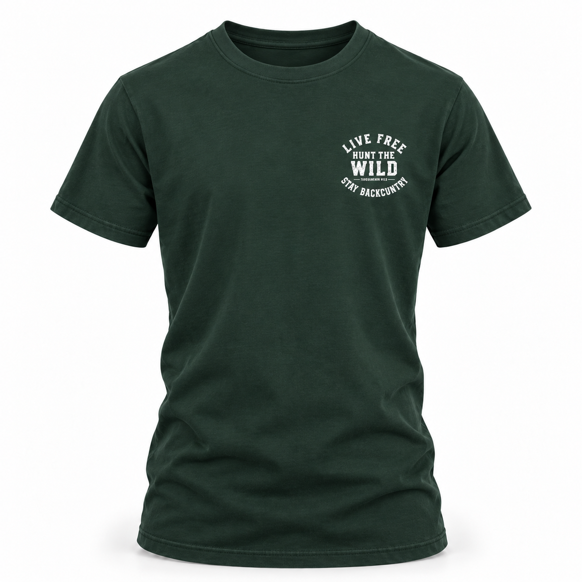 Live Free Hunt the Wild Stay Backcountry Tee | Outdoor Adventure T-Shirt