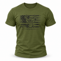 Deer & Distressed American Flag T-Shirt | Hunting Shirt | Outdoorsman Gift | Tahquamenon Wild