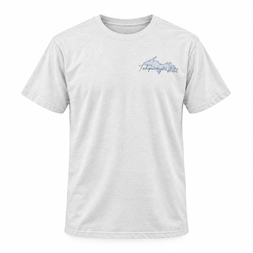 Tahquamenon Wild Bass Fishing Shirt | Cast Hook Land Repeat Tee | Michigan Upper Peninsula T-Shirt