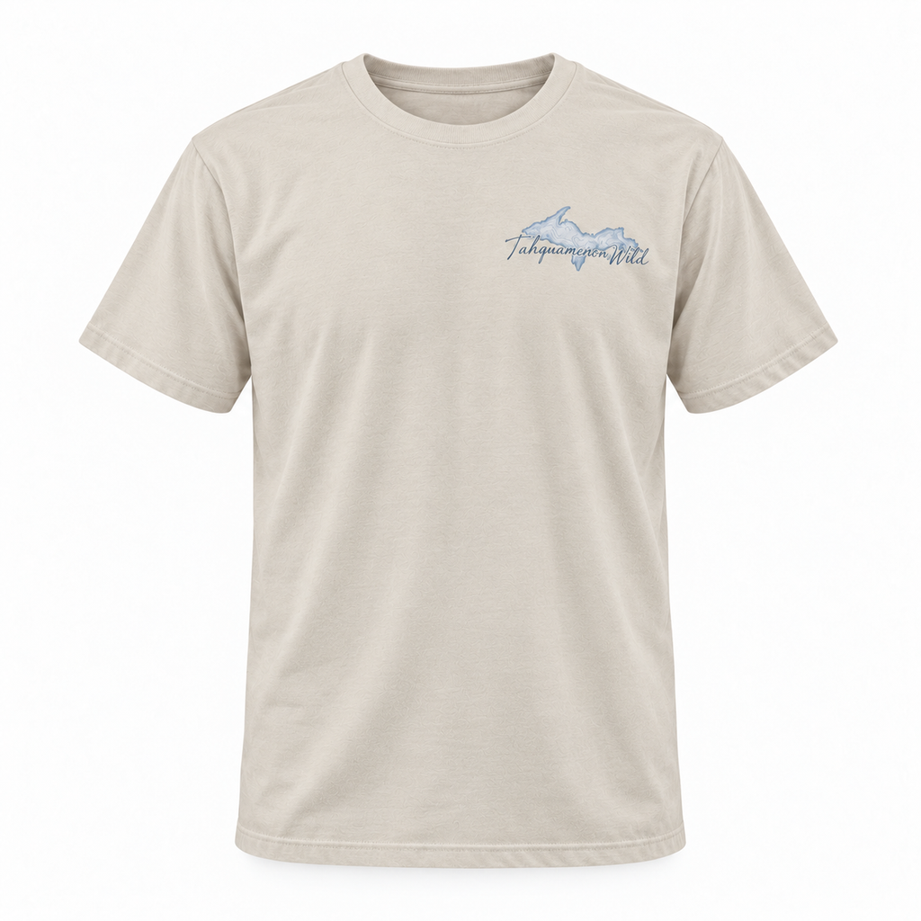 Tahquamenon Wild Bass Fishing Shirt | Cast Hook Land Repeat Tee | Michigan Upper Peninsula T-Shirt