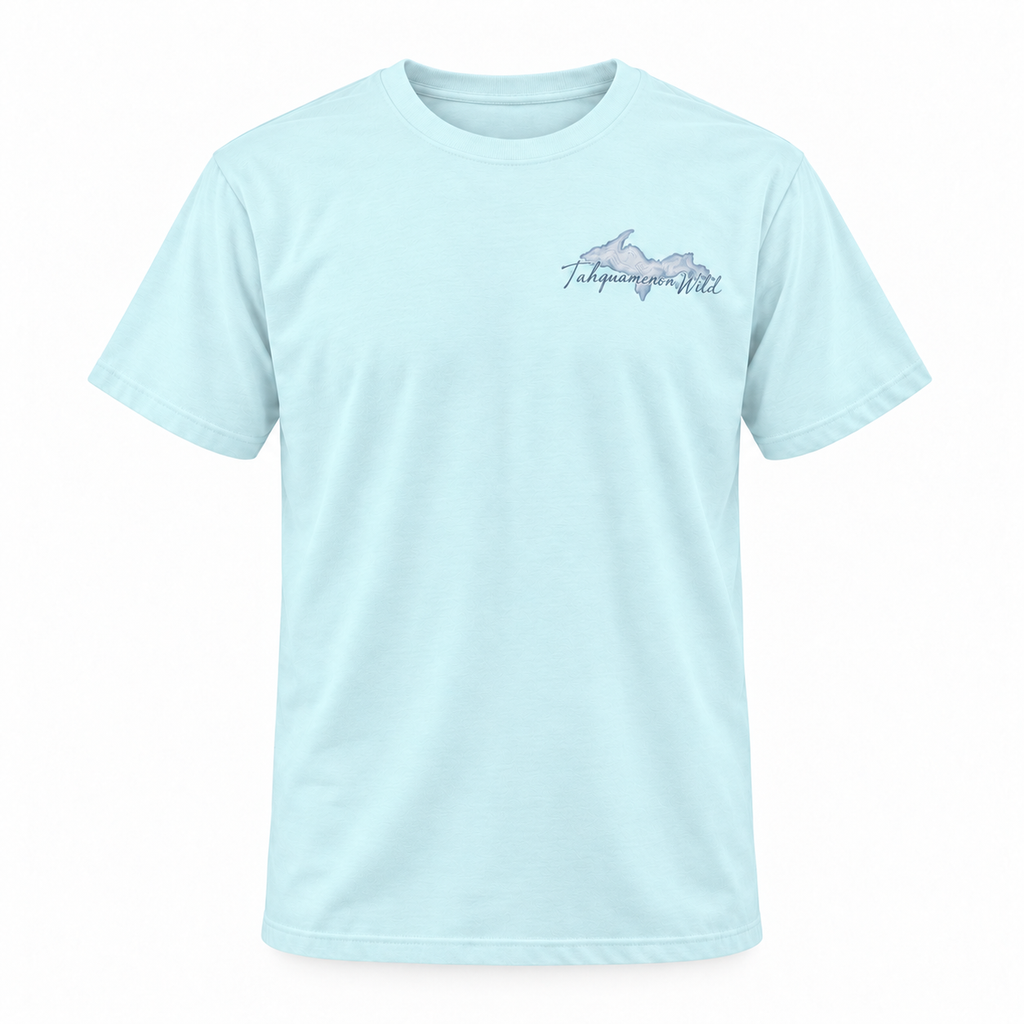 Tahquamenon Wild Bass Fishing Shirt | Cast Hook Land Repeat Tee | Michigan Upper Peninsula T-Shirt