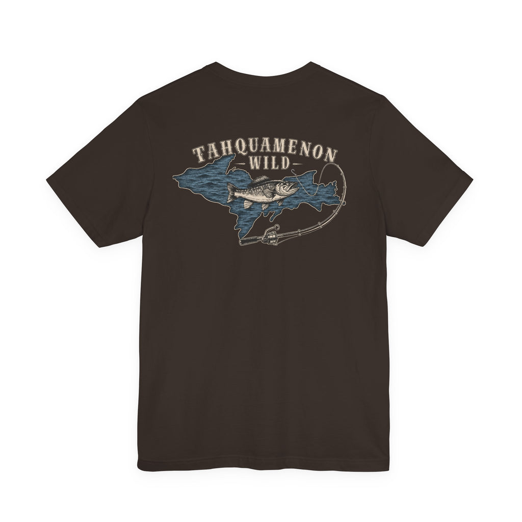 Fish the Wild T-Shirt | Michigan Walleye Fishing Tee | Upper Peninsula Outdoor Shirt
