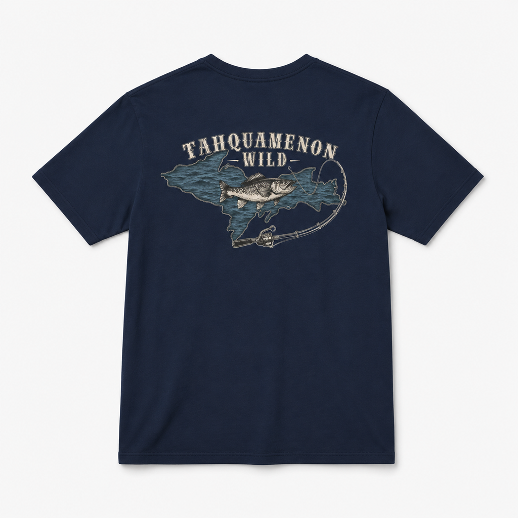 Fish the Wild T-Shirt | Michigan Walleye Fishing Tee | Upper Peninsula Outdoor Shirt